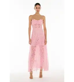 Manning Cartell Pink Tea Ceremony Maxi Dress In Pink Size 4  for rent on The Volte - image 1