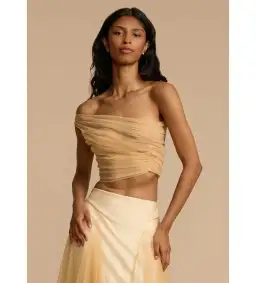 Arcina Ori Violetta Top and Maxi Skirt Set Gold Size XS AU 6 for rent on The Volte - image 5
