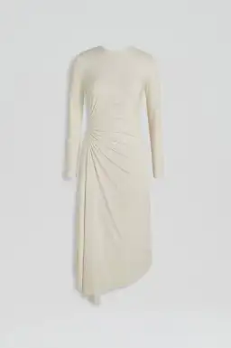 Scanlan Theodore Draped Tinsel Midi Vanilla Size 10 for rent on The Volte - image 3