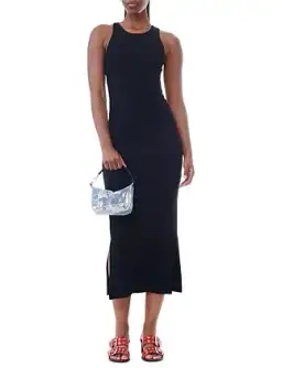 Ganni Soft Cotton Rib Tank Top Maxi Dress Size 8/S for rent on The Volte - image 8