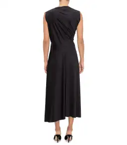 Victoria Beckham Asymmetric Drape Midi Dress Size 16 for rent on The Volte - image 2