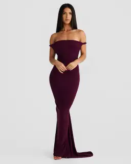 Melani The Label Maia Maxi Gown Mulberry  Size 6 for rent on The Volte - image 3