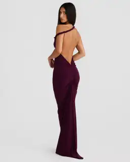 Melani The Label Maia Maxi Gown Mulberry  Size 6 for rent on The Volte - image 2