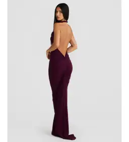 Melani The Label Maia Gown Mulberry Size M AU 10 for rent on The Volte - image 2