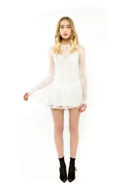 Alice by Alice McCall Selma Playsuit in White Size AU 14 for rent on The Volte - image 1