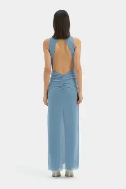Sir the Label Ruby Open Back  Maxi Gown Aqua Size 8  for rent on The Volte - image 4