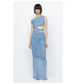Bec and Bridge Whorl Asym Maxi Dress Meridian Blue Size AU 12 for rent on The Volte - image 1