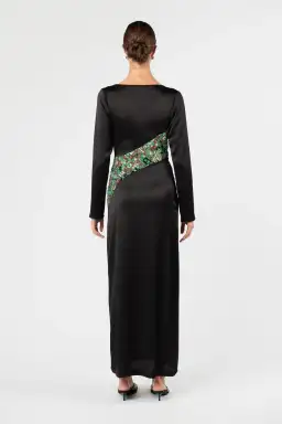 One Fell Swoop Roisin Maxi Dress Ember Glow Black Size 12  for rent on The Volte - image 6