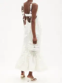 Zimmermann Botanica Petal Gown Dress in White Size AU 10 for rent on The Volte - image 2