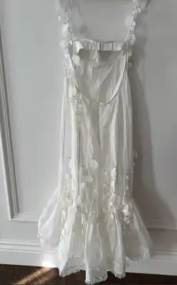 Zimmermann Botanica Petal Gown Dress in White Size AU 10 for rent on The Volte - image 3