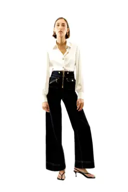 ALICE By Alice McCall Maverick Jumpsuit Indigo Size AU 14 for rent on The Volte - image 4