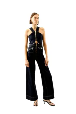 ALICE By Alice McCall Maverick Jumpsuit Indigo Size AU 14 for rent on The Volte - image 1