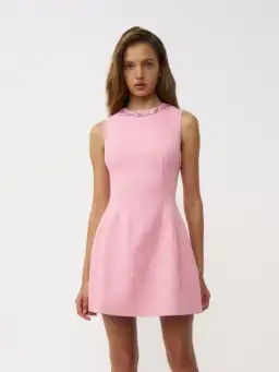 By Johnny Santina Shift Mini Dress Pink Size AU 16 for rent on The Volte - image 1