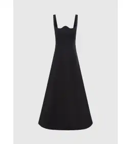 Leo Lin Odette Midi Dress Black Size 18 for rent on The Volte - image 1