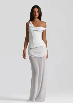 Natalie Rolt Cadence Gown Maxi White Size AU 8 