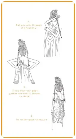 Camilla Gaudi Tribute Drawstring Dress Multi Print One Size for rent on The Volte - image 4