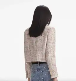 Self Portrait Pastel Boucle Boxy Jacket Multi Size UK / AU 4 for rent on The Volte - image 3