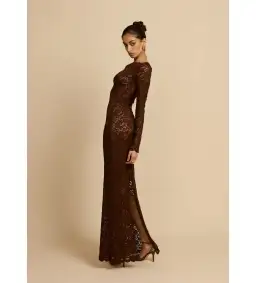 Arcina Ori Monet Maxi Dress in Brown Size 12 for rent on The Volte - image 2