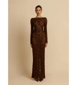 Arcina Ori Monet Maxi Dress in Brown Size 12 for rent on The Volte - image 0