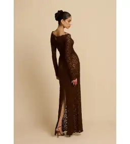 Arcina Ori Monet Maxi Dress in Brown Size 12 for rent on The Volte - image 3