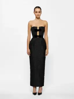 Effie Kats Kiera Gown Black Size 10 for rent on The Volte - image 1