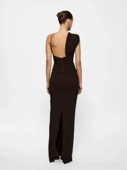 Effie Kats Greer Maxi Gown Coffee Size XS / AU 6-8 for rent on The Volte - image 4