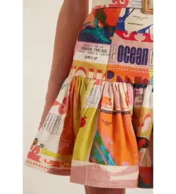 Zimmermann Brightside Fluted Mini Dress Multi Print Size 3/AU 14 for rent on The Volte - image 5