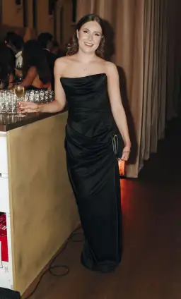 House of CB Adrienne Corset Dress Maxi Black Size AU 8 for rent on The Volte - image 3