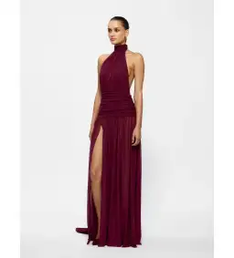 Effie Kats Verity Gown Burgundy Size S AU 8 for rent on The Volte - image 2