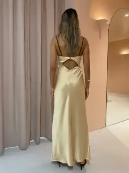 Bec and Bridge Hazel Maxi Dress in Gold Size 12 for rent on The Volte - image 2