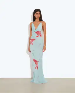 Rat & Boa Vincenza Floral Maxi Dress in Blue Size XS for rent on The Volte - image 1