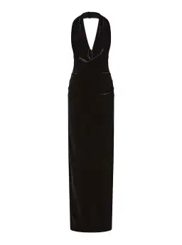 Rachel Gilbert Martin Plunge Maxi Dress in Black Size 1 / AU 8 for rent on The Volte - image 3