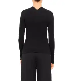 Alexander Wang Long Sleeve High Neck Cardigan Black One Size for rent on The Volte - image 5
