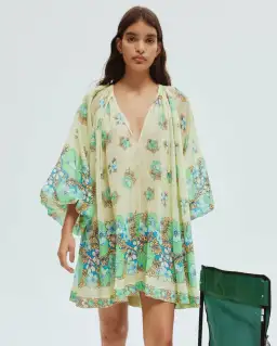 Alemais Velma Mini Dress Seafoam Size AU 14