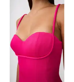 By Johnny Pipe Caribbean Mini Dress Fuchsia Pink Size 6 for rent on The Volte - image 4