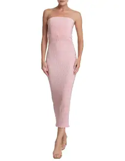L'Idée Aurore Midi Gown in Dusky Pink Size 12 for rent on The Volte - image 2