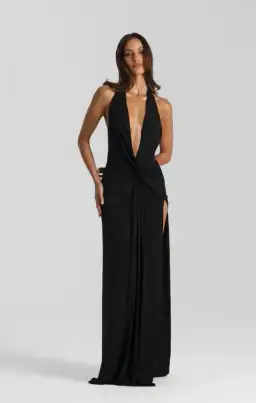 Natalie Rolt Winona Gown in Black Size 8 (S) for rent on The Volte - image 1