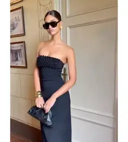 Ance Gria Margo Maxi Dress Black Size 8 for rent on The Volte - image 4