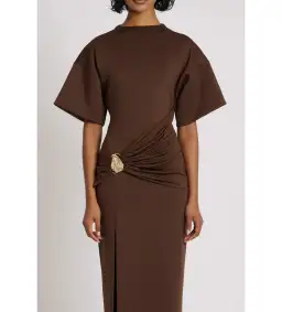 Eliya The Label Aldo Maxi Dress Chocolate Size 12 for rent on The Volte - image 3