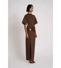 Eliya The Label Aldo Maxi Dress Chocolate Size 12 for rent on The Volte - image 4