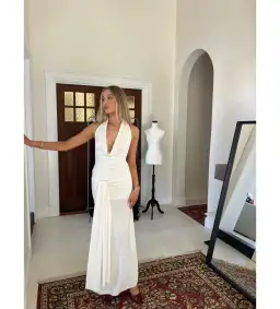 Lamarie Nadia Maxi Dress in Ivory White Size AU 8 for rent on The Volte - image 2