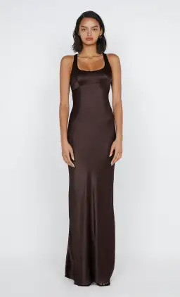 Bec & Bridge Maxina Crossover Maxi Dress Brown Size 12