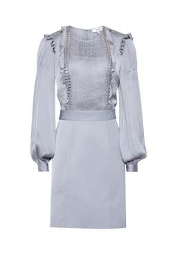 light blue mini Reiss dress Light blue Size 6 for rent on The Volte - image 3