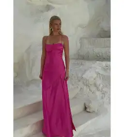 HNTR The Label Gaia Gown Pink Size AU 8  for rent on The Volte - image 2