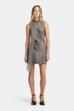 Hansen & Gretel Suki Mini Dress Dusty Olive Size 8 for rent on The Volte - image 3