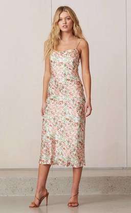 Bec & Bridge Pink Party Slip Camellia Dress Size 6