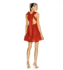 Zimmermann Lovestruck Garland Mini Dress Red Size AU 14 for rent on The Volte - image 3