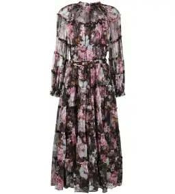 Zimmerman Charm Tiered Chiffon Midi Dress Size AU 10 for rent on The Volte - image 4