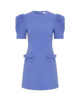 Rebecca Vallance Violetta Short Sleeve Mini Dress Periwinkle Blue Size AU 10 for rent on The Volte - image 3