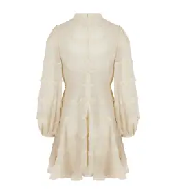 Zimmermann Ladybeetle Spliced Mini Dress Ivory Size 0 AU 8 for rent on The Volte - image 4